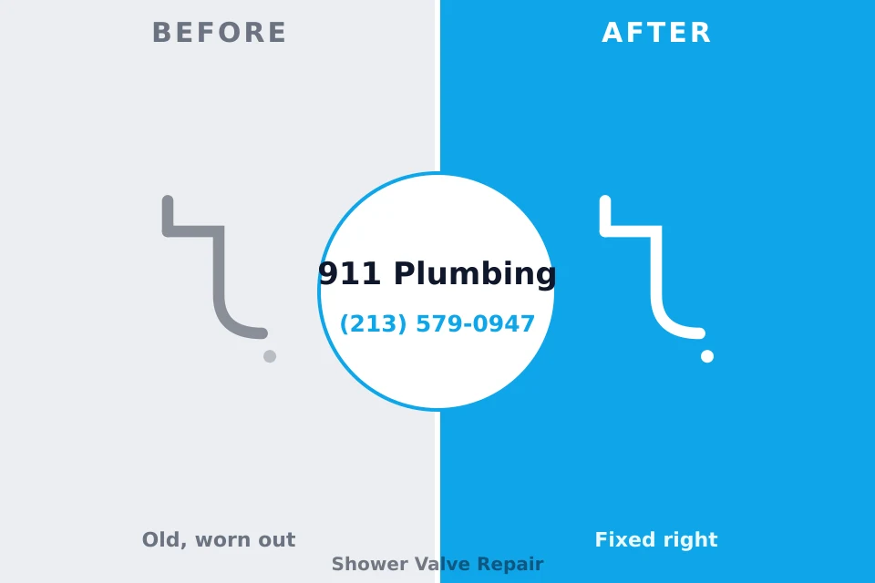 Before and after: plumbing repair Walnut Creek, OH